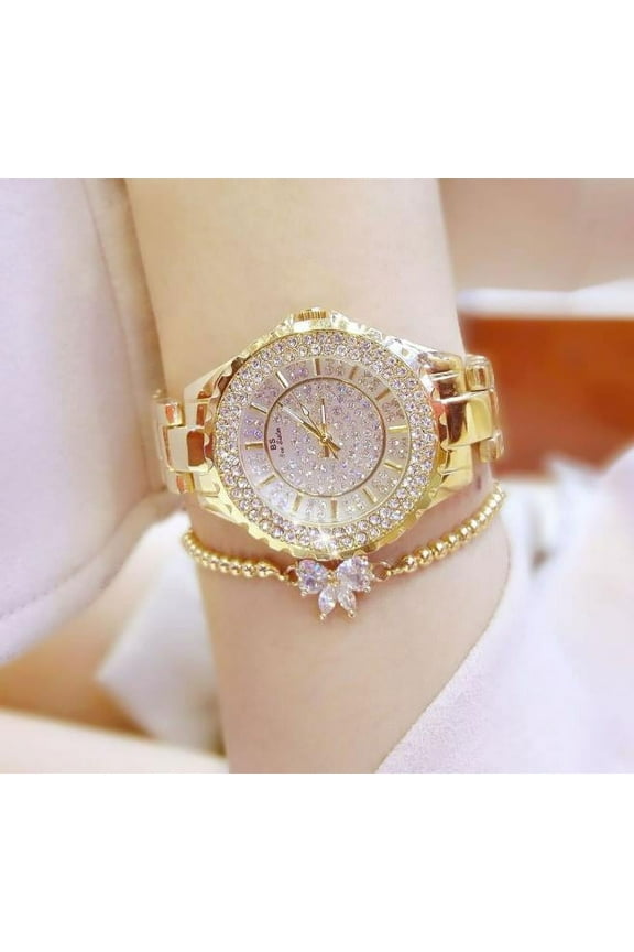 BS Best-Selling New Type Watch Light Luxury Popular Quality Women's Watch Full of Diamonds Quartz Watch Popular Fashion 0280l