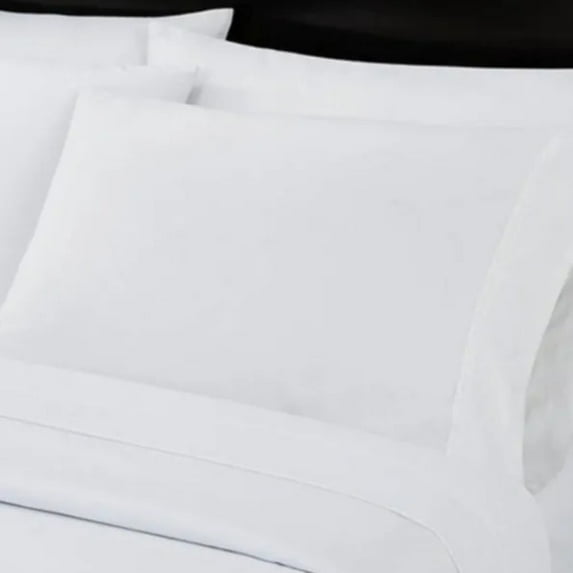 BS Collection Brushed Microfiber Twill Weave Sheets Type: Pillowcase, Color: White, Size: Queen 21"X34" 12 PK