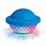 Bluescape Floating Bluetooth Speaker   IPX7 Waterproof, LED Light Show, FM Radio, 6-Hr Playtime, True Wireless Stereo, for Hot Tubs, Pools & Beach