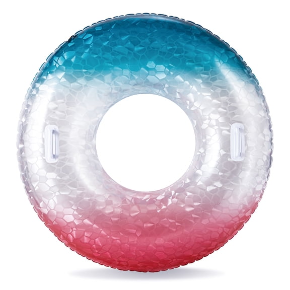 Bluescape Patriotic  Gem Sparkle Inflatable Tube Pool Float, for Kids & Adults, Age 9 & up, Unisex