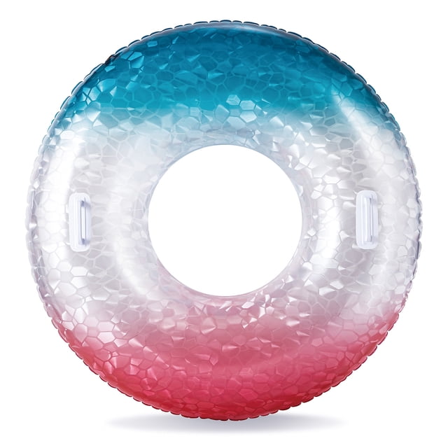 Bluescape Patriotic Gem Sparkle Inflatable Tube Pool Float, for Kids & Adults, Age 9 & up, Unisex