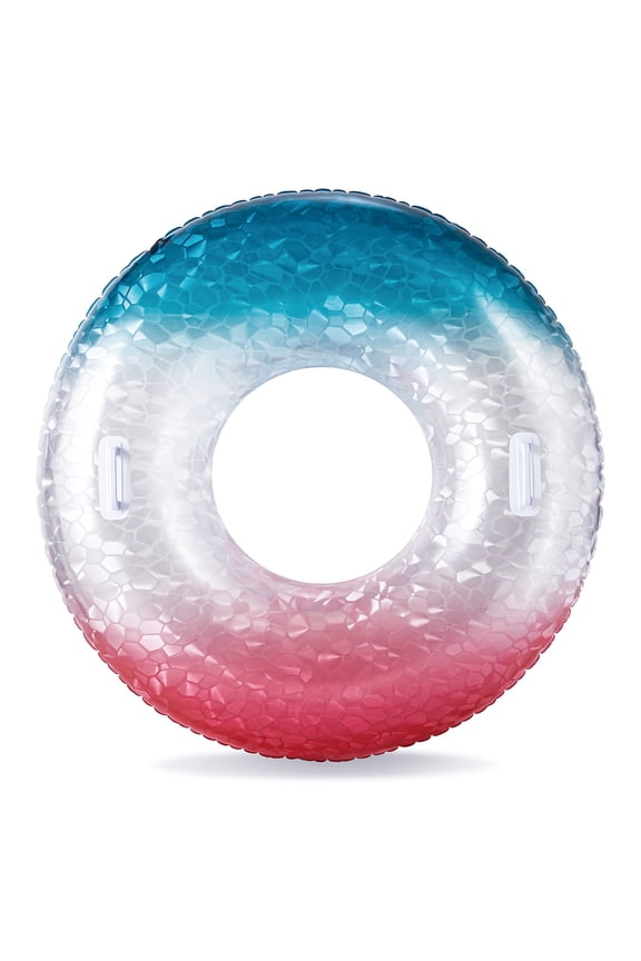 Patriotic  Gem Sparkle Inflatable Tube Pool Float, for Kids & Adults, Age 9 & up, Unisex
