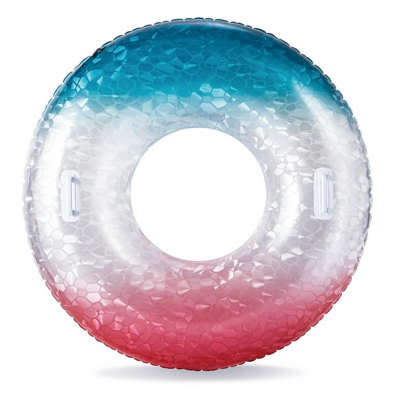 Bluescape Patriotic Gem Sparkle Inflatable Tube Pool Float, for Kids & Adults, Age 9 & up, Unisex