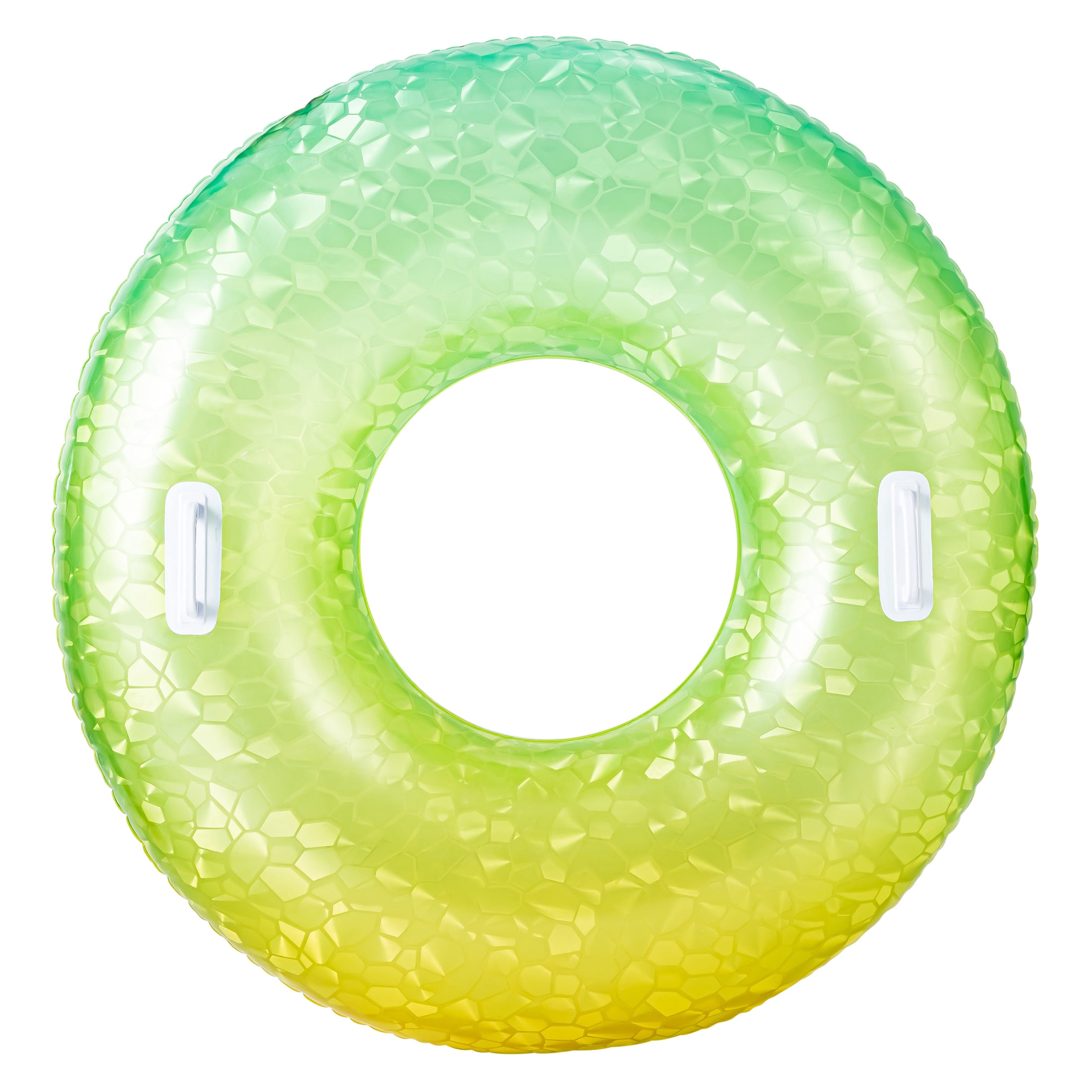 Bluescape Inflatable Tube Pool Float, Green Yellow Gem Sparkle, 40 in, Age 9+, Unisex