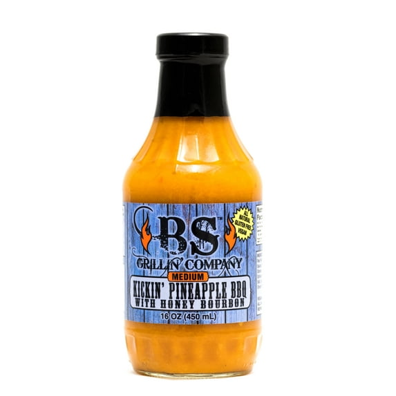 BS Grillin' Company Kickin' Pineapple BBQ Sauce with Honey Bourbon