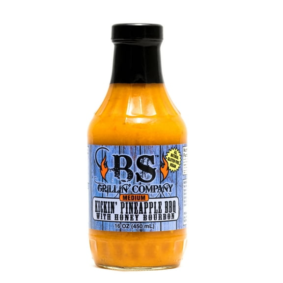 BS Grillin' Company Kickin' Pineapple BBQ Sauce with Honey Bourbon