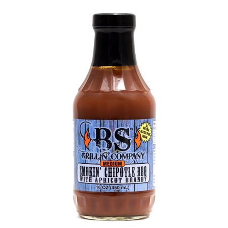 BS Grillin' Company Smokin' Chipotle BBQ Sauce with Apricot Brandy