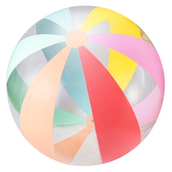 Bluescape Multicolor Inflatable Jumbo Beach Ball, 60", Age 3 & up, Unisex