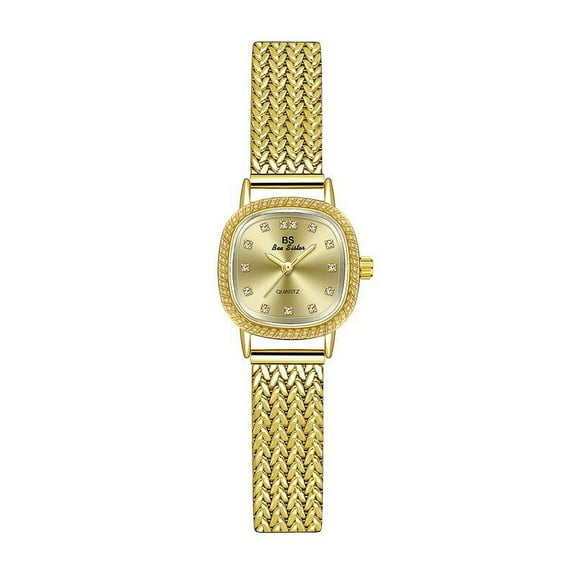 BS  Light Luxury Ins Wheat Watch Simple Temperament Female Small Golden Watch