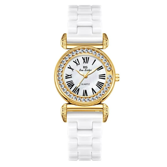 BS New Chain Simple Special Interest Light Luxury Ceramic Beads Women's Watch Quartz Watch Fashion