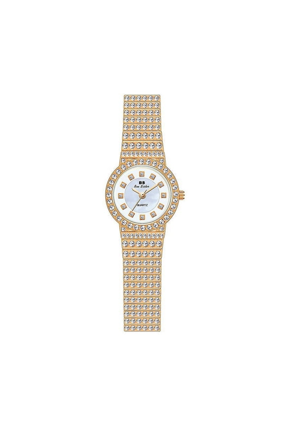 BS New Chain Watch Small Chain Starry Sky Women's Watch Full of Diamonds Quartz Watch Fashion