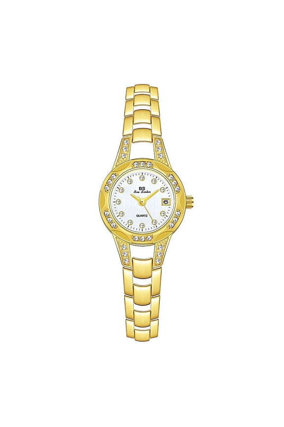 BS New Diamond Texture Light Luxury Male Small Chain Women's Watch Quartz Watch Fashion