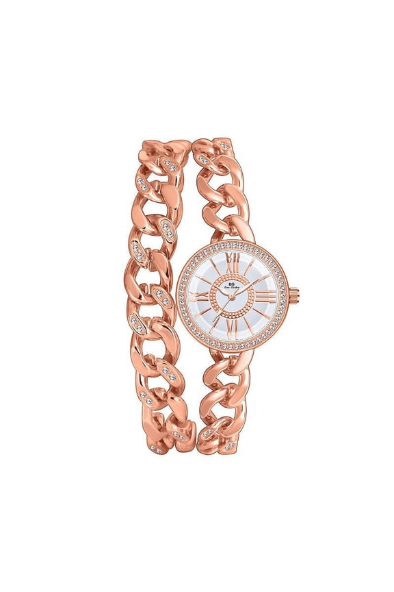 BS New Fashion Women's Watch Chain Watch Double Chain Light Luxury Minority Rome