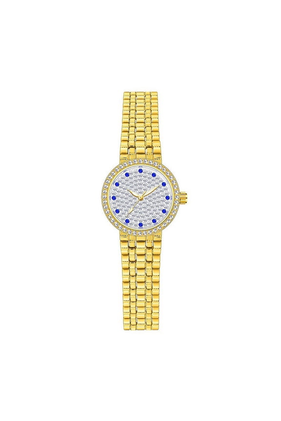 BS New Watch Chain Watch Blue Diamond Scale Women's Watch Full of Diamonds Quartz Watch Popular Fashion