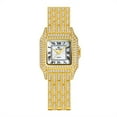 thumbnail image 1 of BS New Watch Chain Watch Card Diya Rome Full Diamond Small Square Watch Female, 1 of 6
