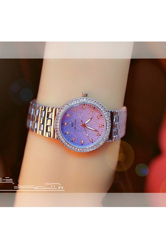 BS New Watch Chain Watch Dream Women's Watch Full of Diamonds Quartz Watch Popular Fashion
