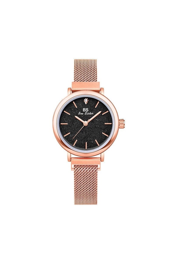 BS New Watch Chain Watch Magnet Belt Women's Watch Quartz Watch Popular Fashion Glitter Surface