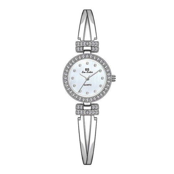 BS New Watch Cross Small Chain Female Student Watch Quartz Watch Popular Fashion New Korean Style Temperament