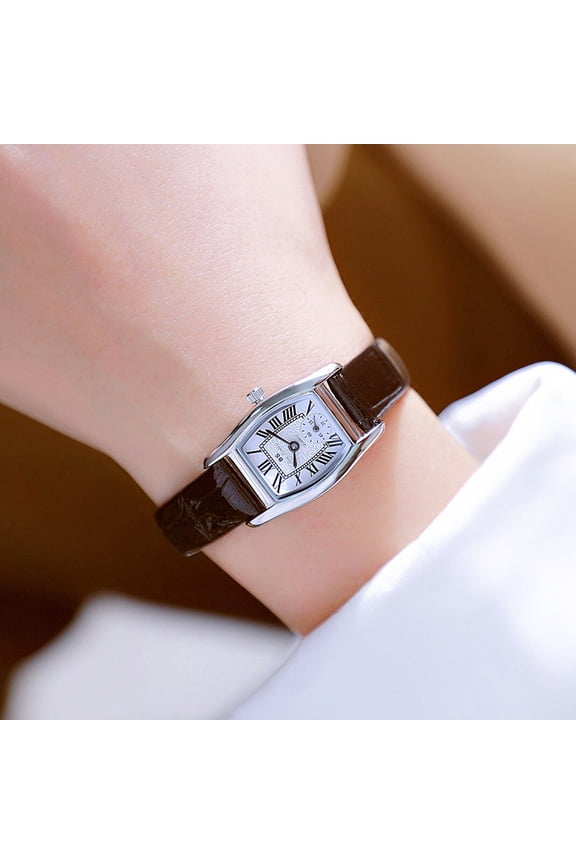 BS New Watch Special Interest Light Luxury Belt Small Brown Rigid Watch Women's Watch Quartz Watch Fashion
