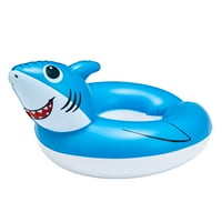 Bluescape Blue Shark Split Inflatable Swim Ring Pool Float only border=