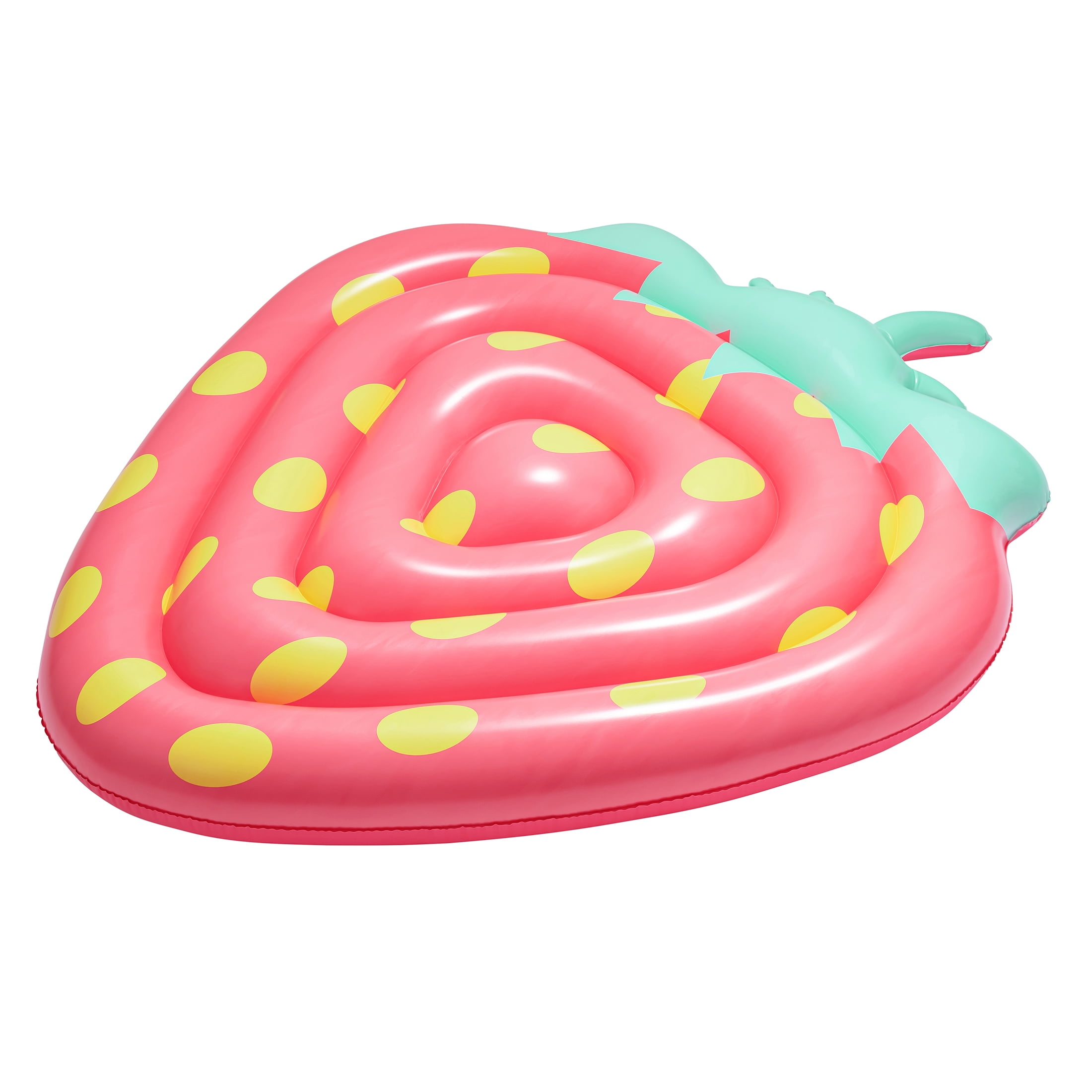 Bluescape Red Strawberry Lounge, Inflatable Swimming Pool Float, Age 9 & up, Unisex