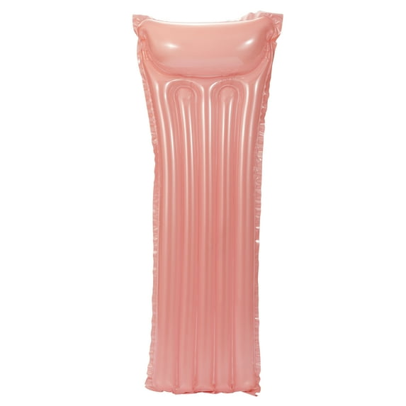 Bluescape Pink Transparent Air Mat, Inflatable Pool Float, Age 14 & up, Unisex