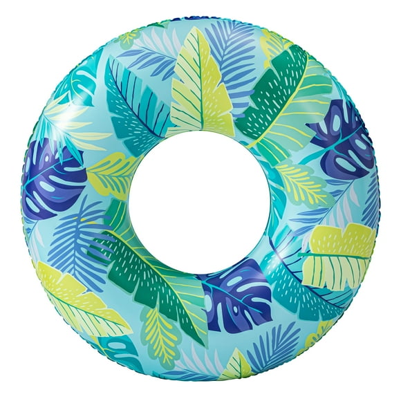 Bluescape Blue Tropical Inflatable Swim Tube Pool Float, for Kids & Adults, Age 9 & up, Unisex