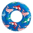 thumbnail interactive-video image 1 of Bluescape Blue Shark Inflatable Swim Tube Pool Float, for Kids & Adults, Age 9 & up, Unisex, 1 of 6