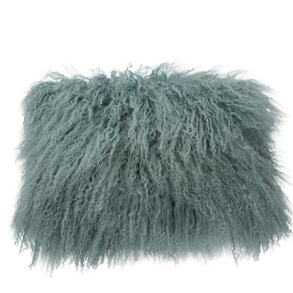 BS Trading H-TIB-37-L20 12 x 20 in. No.37 Tibetan Lumbar Pillow, Seafoam Green