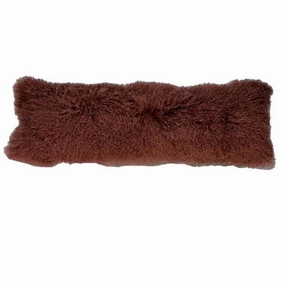 BS Trading H-TIB-35-L40 12 x 40 in. No.35 Tibetan Lumbar Pillow, Dusty Rose