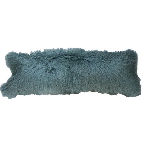 BS Trading H-TIB-37-L40 12 x 40 in. No.37 Tibetan Lumbar Pillow, Seafoam Green