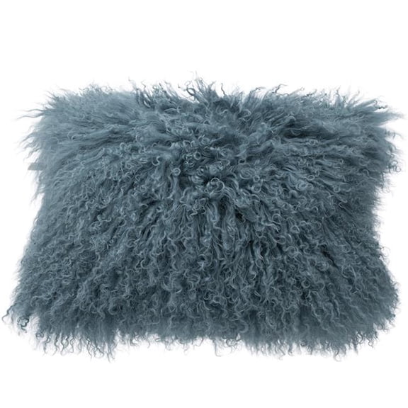 BS Trading H-TIB-39-L20 12 x 20 in. No.39 Tibetan Lumbar Pillow, Boho Blue