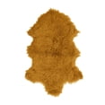 thumbnail image 1 of BS Trading Rug H-TIB-03-H No.03 Tibetan Whole Hide Pelt, Mustard, 1 of 1