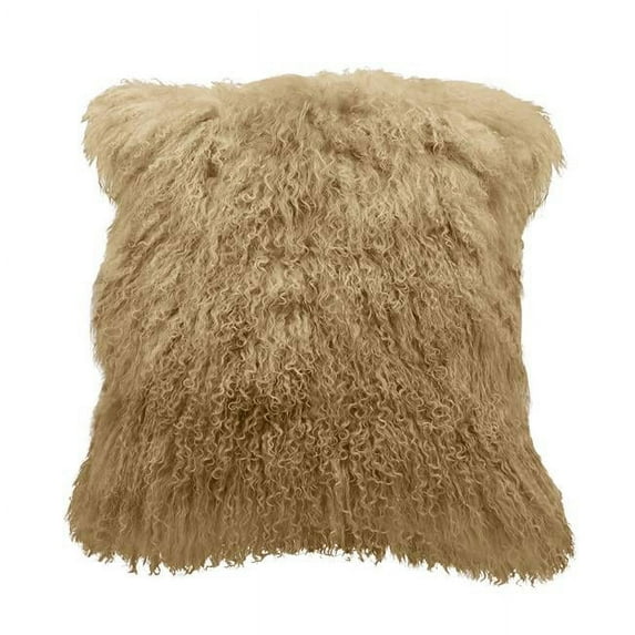 BS Trading Rug H-TIB-10-P26 26 in. No.10 Tibetan Pillow, Champagne