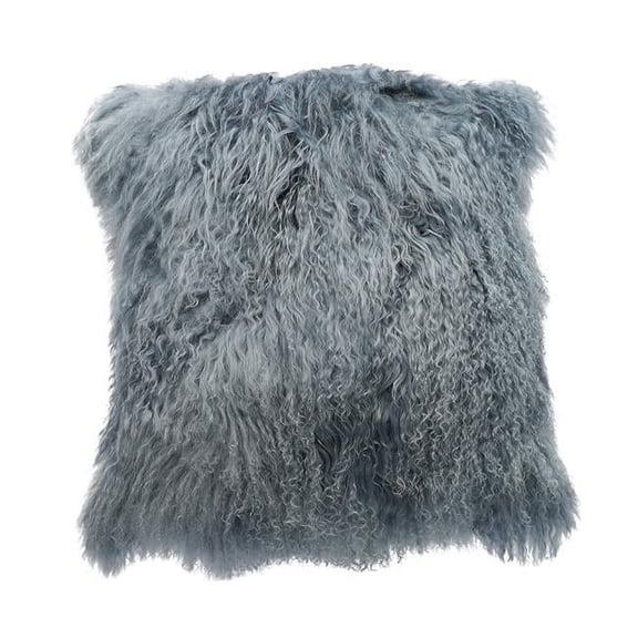 BS Trading Rug H-TIB-13-P26 26 in. No.13 Tibetan Pillow, Steel Gray