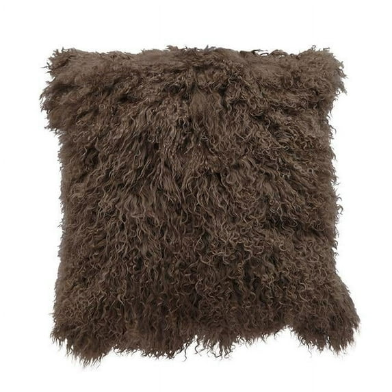 BS Trading Rug H-TIB-15-P16 16 in. No.15 Tibetan Pillow, Pewter