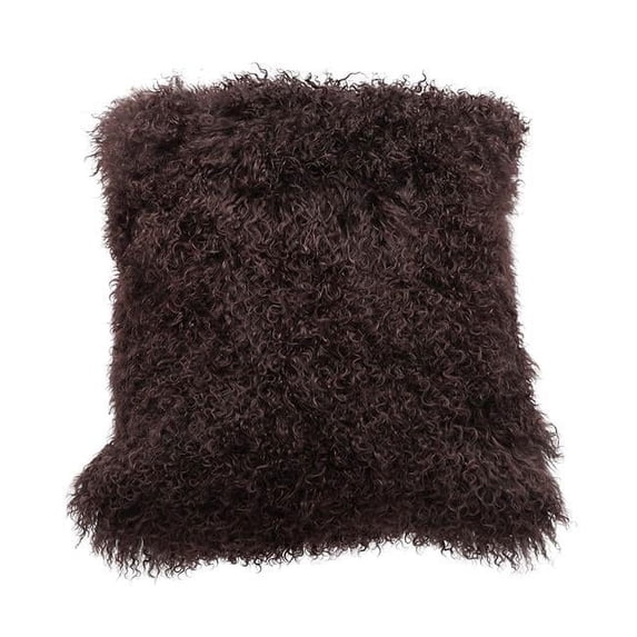 BS Trading Rug H-TIB-17-P26 26 in. No.17 Tibetan Pillow, Chocolate