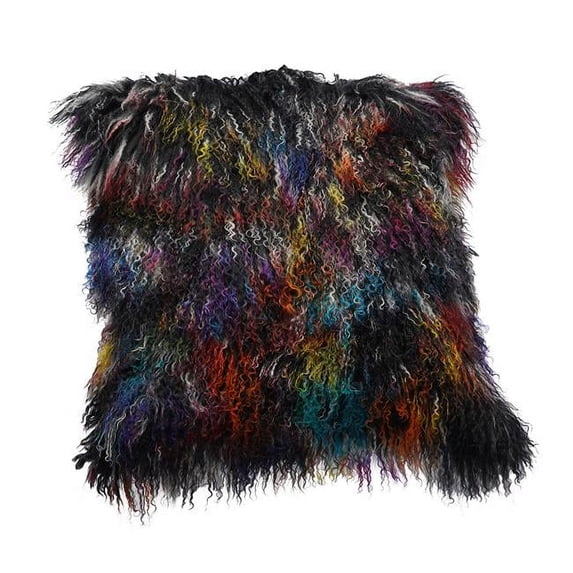 BS Trading Rug H-TIB-30-P16 16 in. No.30 Tibetan Pillow, Dark Confetti