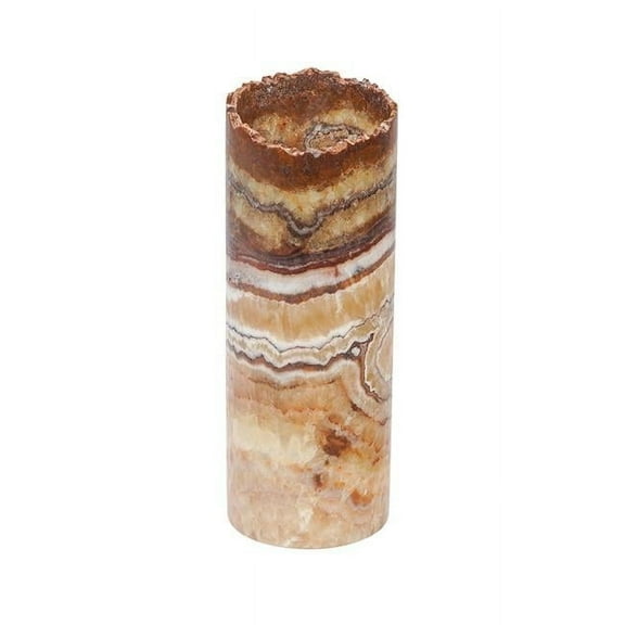 BS Trading Rug O-L-045 No.45 Cylinder Natural Edge Lamp, Aqua