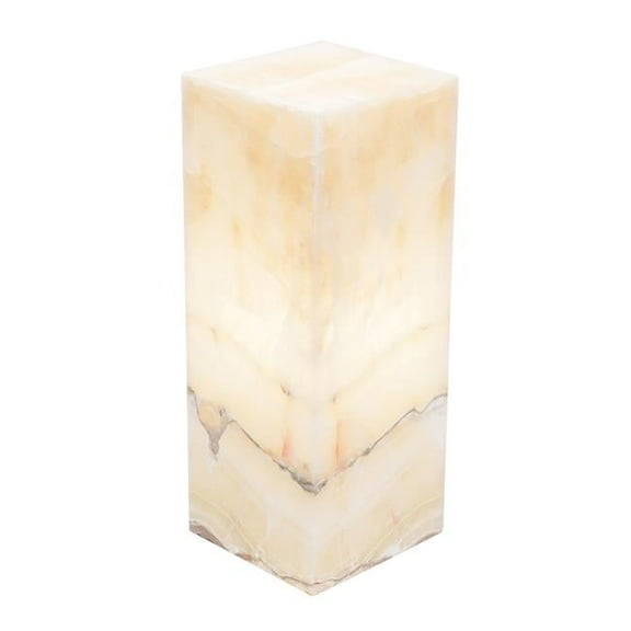 BS Trading Rug O-L-133 No.133 Cube Solid Top Lamp, White Ice