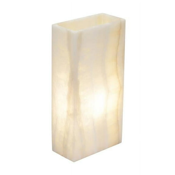 BS Trading Rug O-L-173 No.173 Rectangle Smooth Edge Lamp, White Ice