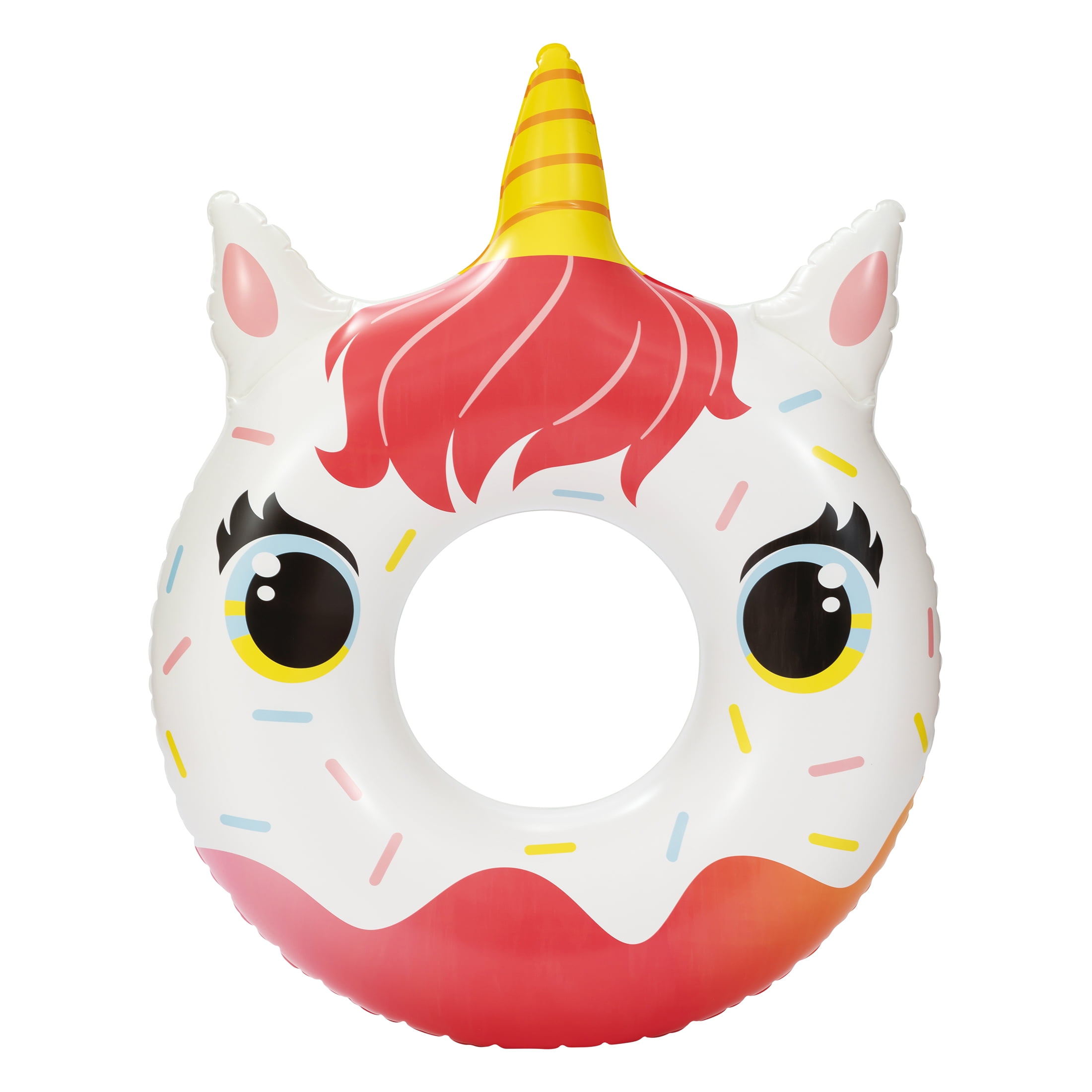 Bluescape Unicorn Donut Inflatable Swim Tube Pool Float, Age 9+