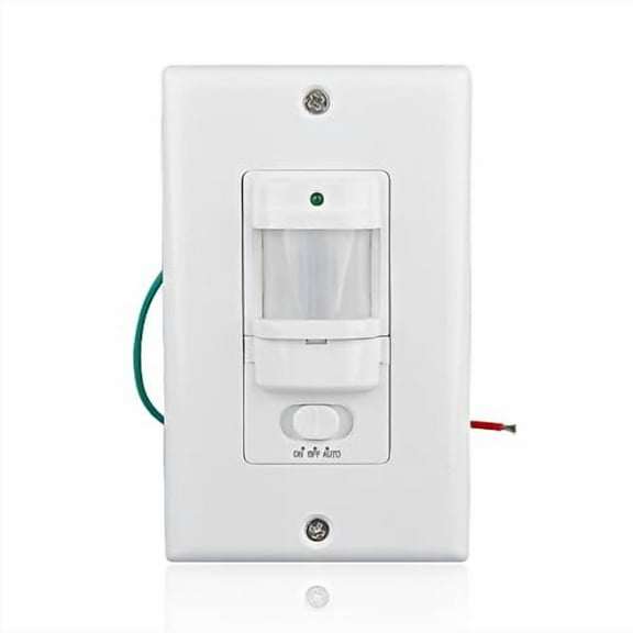 BS033C 110v Motion Sensor Light Switch, 180 Degree View Occupancy Sensor Switch, Wall Sensor Switch Light Sensor,Single Pole (Neutral Wire Required), White$$Tools & Hardware Other