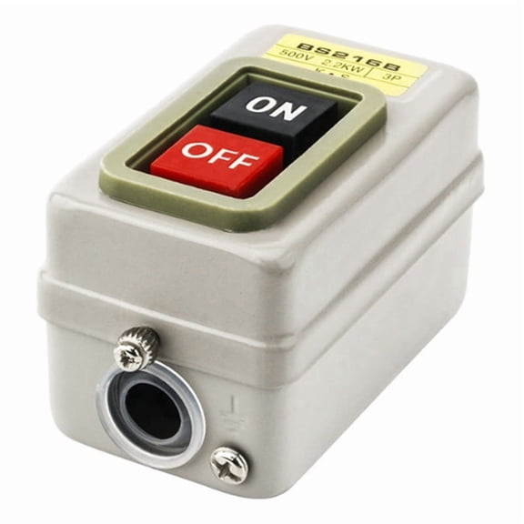 BS216B 3-Phase Push Button Switch, On/Off Motor Control, 380V, 2.2KW