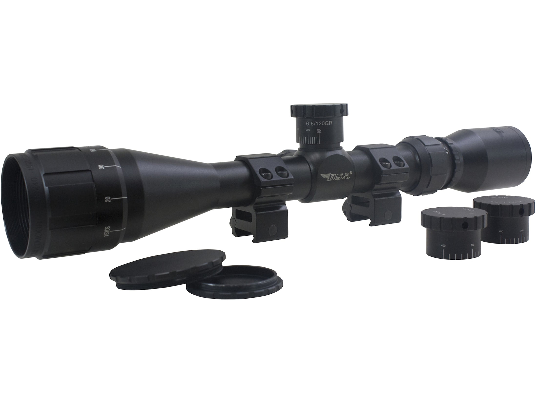 BSA 654518X44AO Sweet 6.5 Creedmoor 4.5-18x 40mm AO Obj Black Finish Crosshair