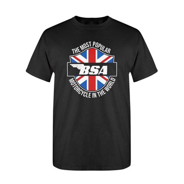 BSA Camouflage Logo T-Shirt - British Motorcycles - Men's Cotton Tee