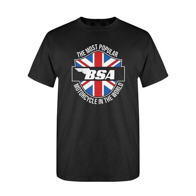 BSA Camouflage Logo T-Shirt - British Motorcycles - Men's Cotton Tee