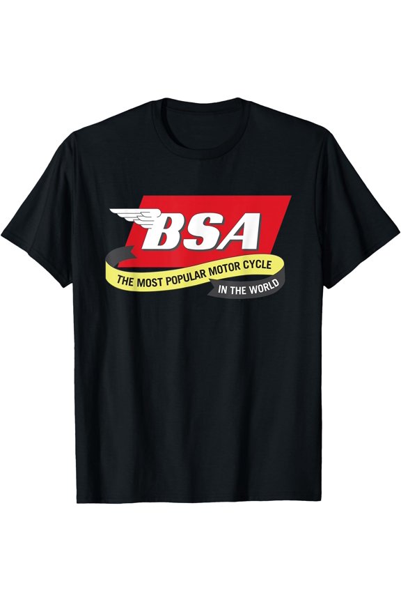 BSA Wingtip Logo Most Popular Motor Cycle T-Shirt