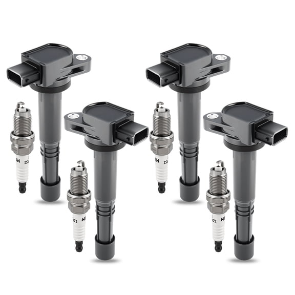 BSBSDJB 4-pack Ignition Coil Pack and Iridium Spark Plugs UF311 Fit for Acura RSX 2002-2006
