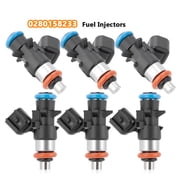 BSBSDJB 6Pcs Fuel Injectors Fit for Dodge Avenger Challenger Charger V6 3.6L 0280158233